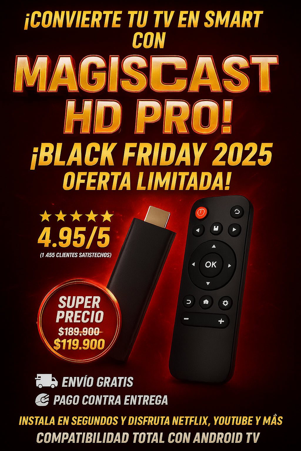 MagisCast HD Pro – Dispositivo de transmisión en alta definición
